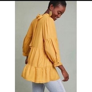 Anthropologie | Maeve Goldie Tiered Blouse
